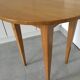 Wooden pedestal table from the 80s spindle legs
