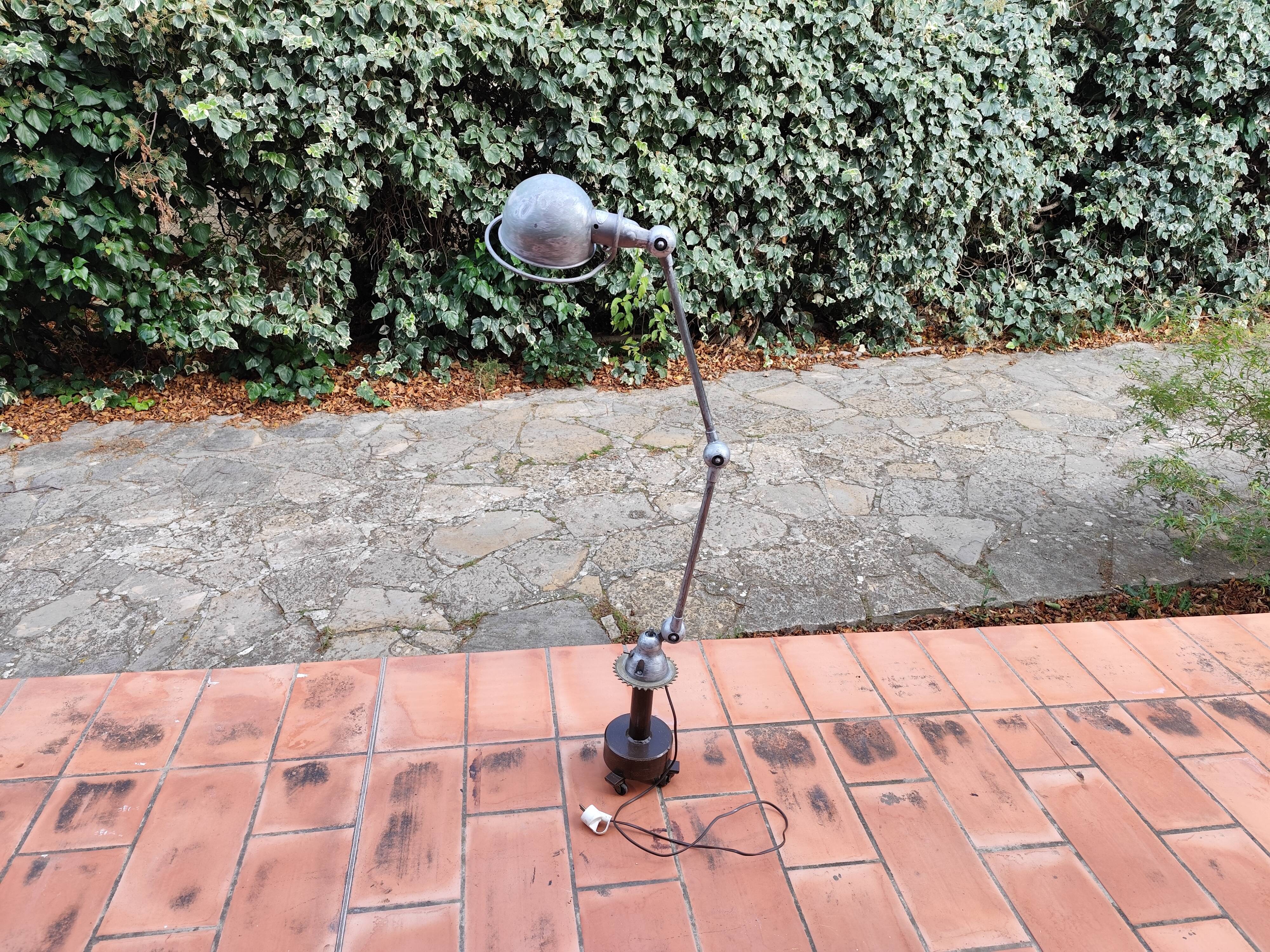 Jieldé Floor Lamp, 2-Arm Vintage Table Lamp, 50s/70s