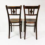 Pair of wooden Art Deco chairs, Thonet, Germany, 1930s.