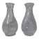 2 vintage molded glass vases 50s