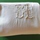 Antique monogrammed fabric
