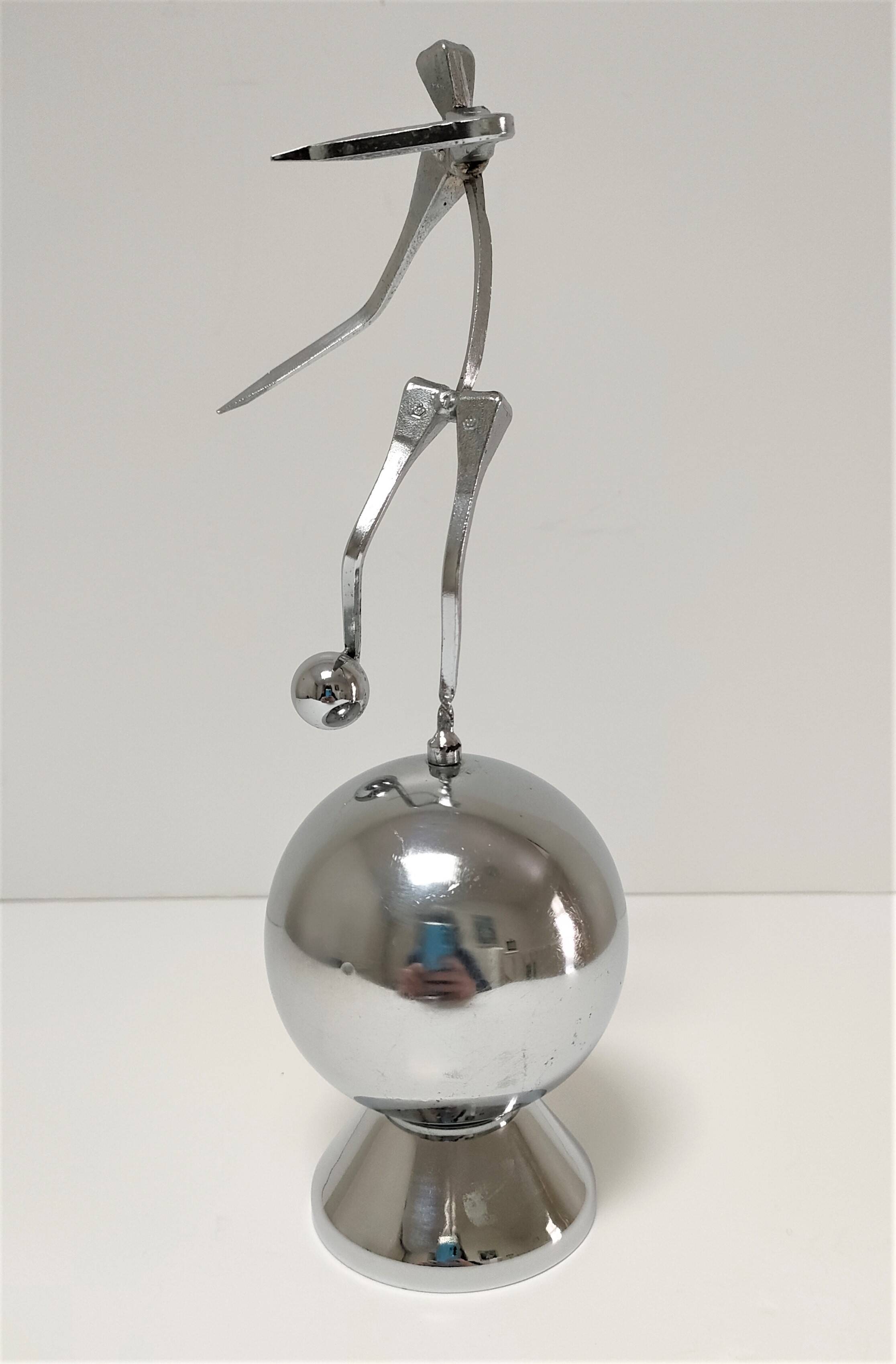 steel sculpture, sportsman's hallmark, goldsmith's crown