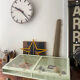 Display case with double glass
