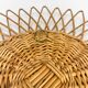 Rattan and woven wicker sun mirror from the 60s
