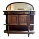 Vintage wooden furniture in marquetry style