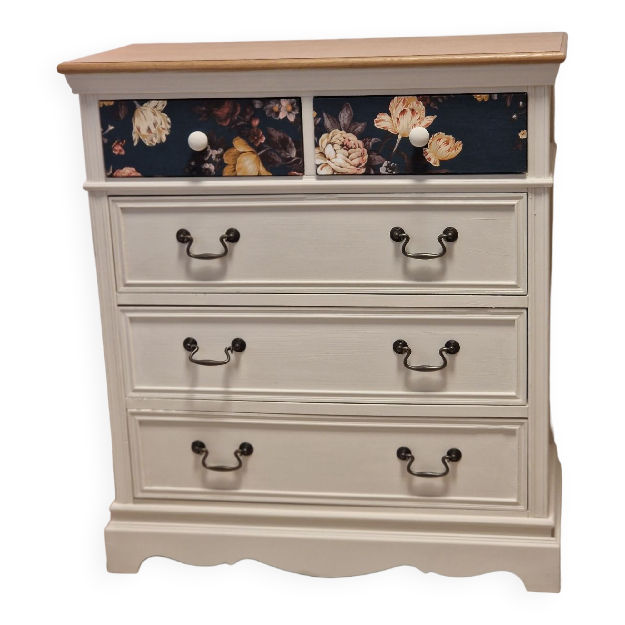 Flowered chest of drawers