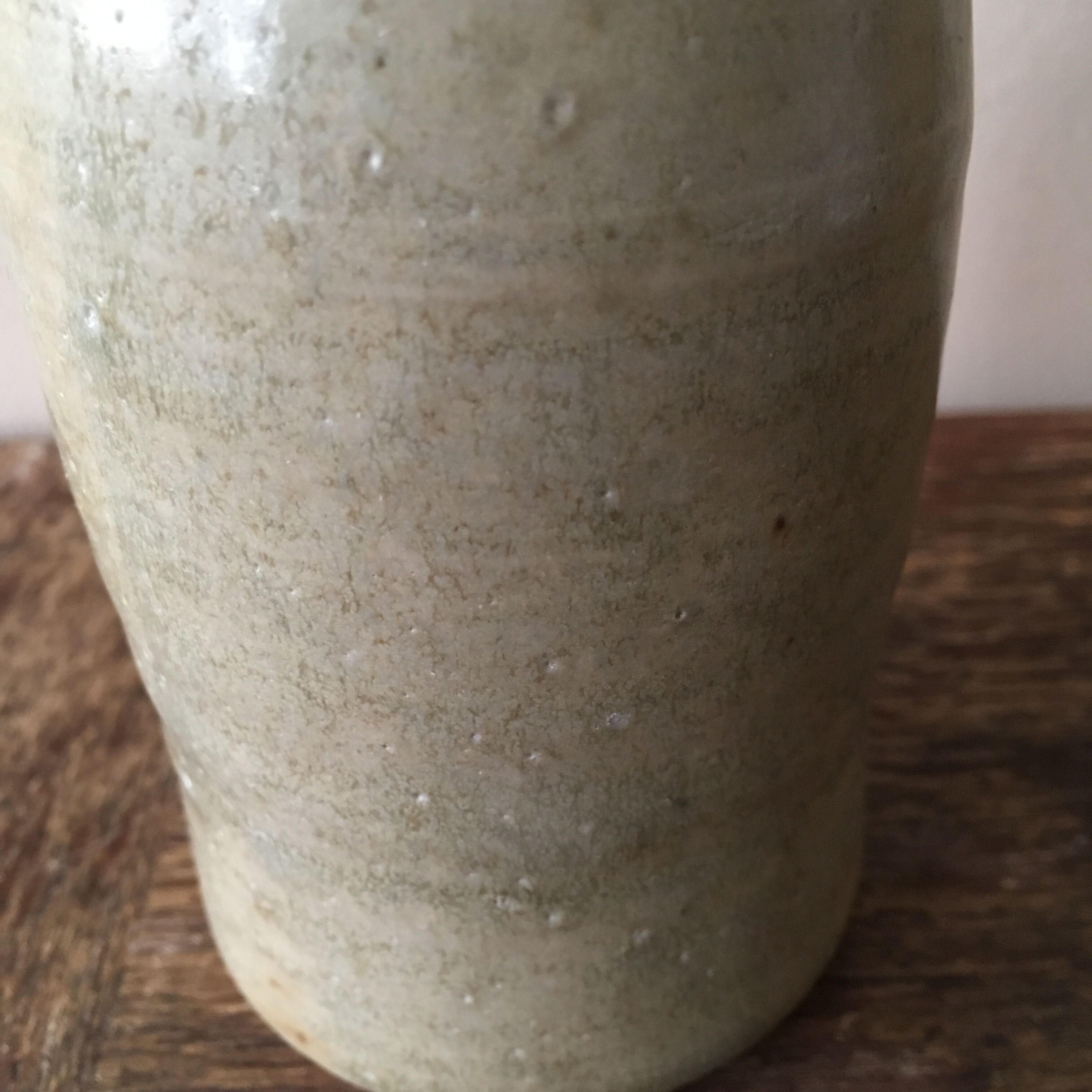Small old stoneware bottle