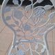 Chaise en fonte d'aluminium