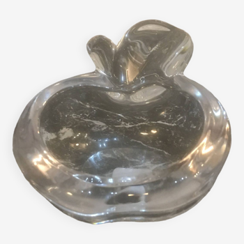 Vintage glass apple ashtray