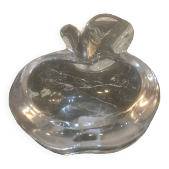 Vintage glass apple ashtray