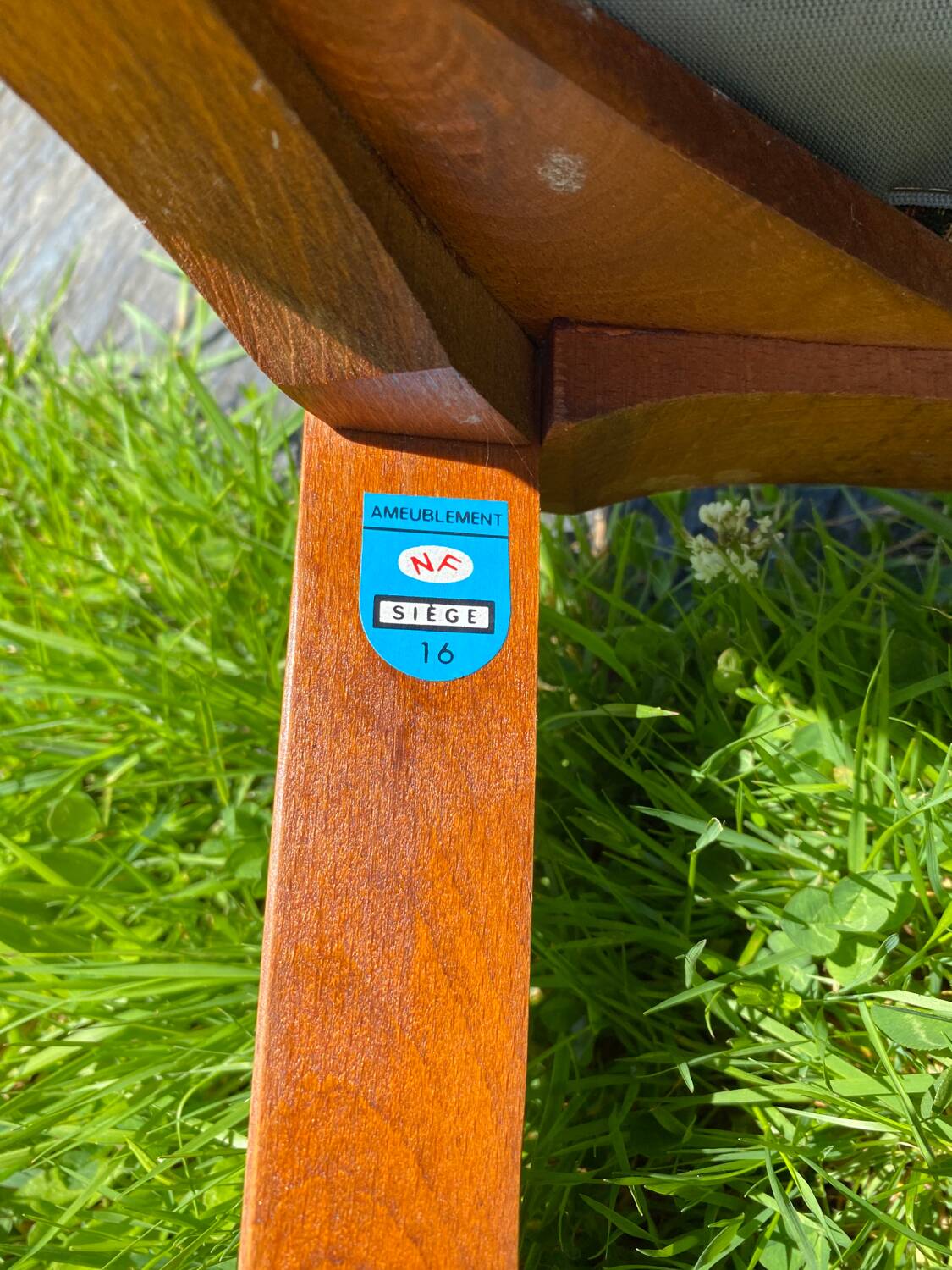 Set of two padded chairs NF France