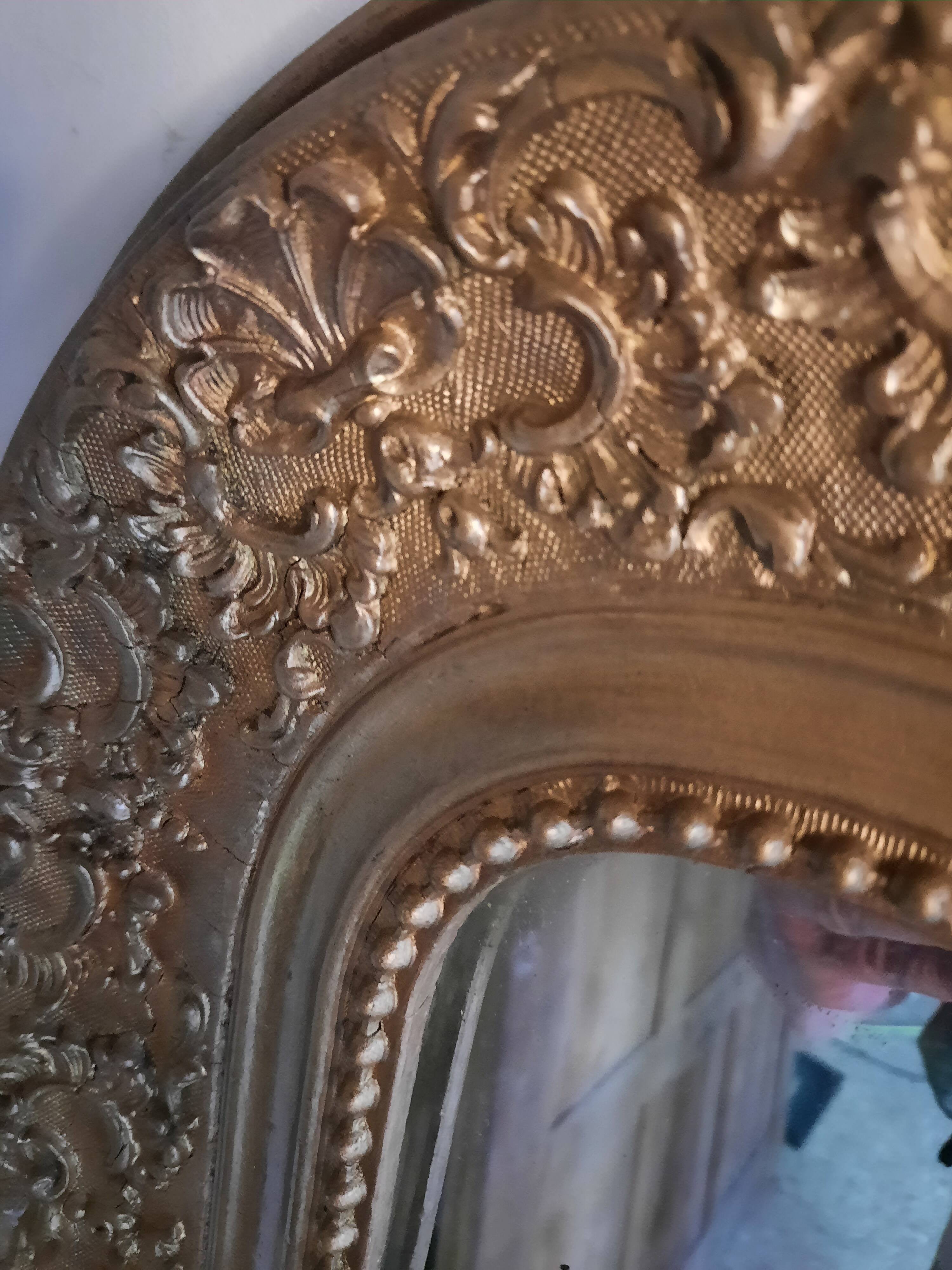 Large golden Louis Philippe mirror