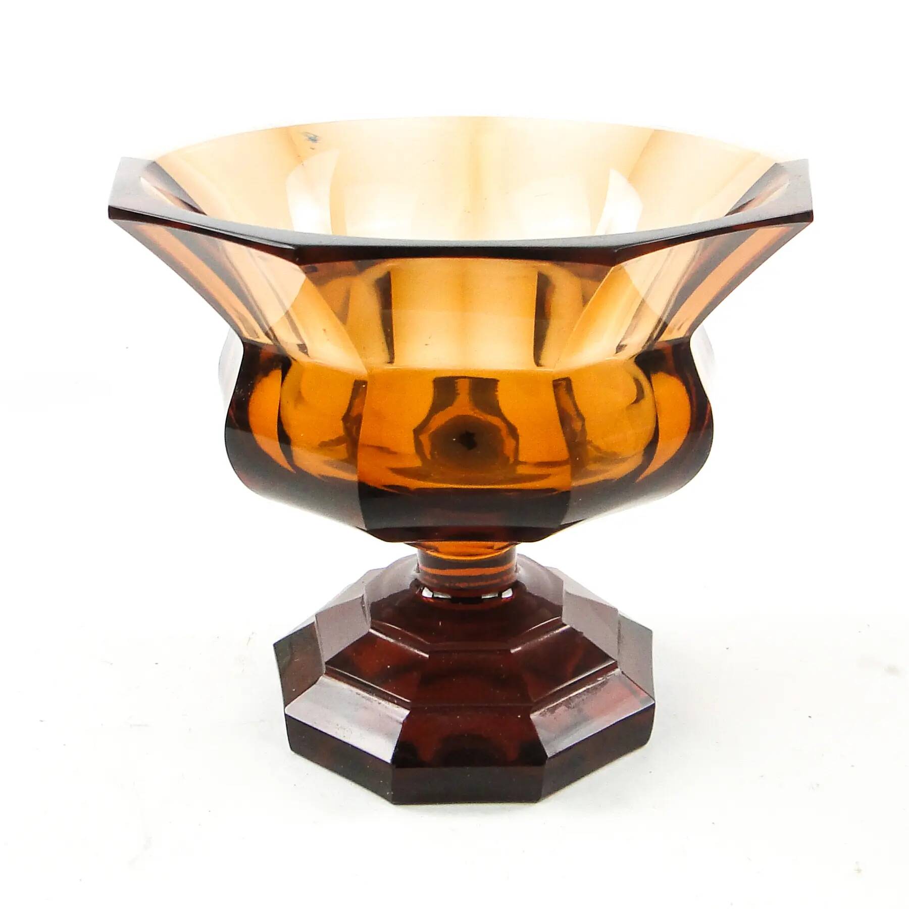 Goblet, Art Deco, crystal, Moser, Czechoslovakia, 1930s