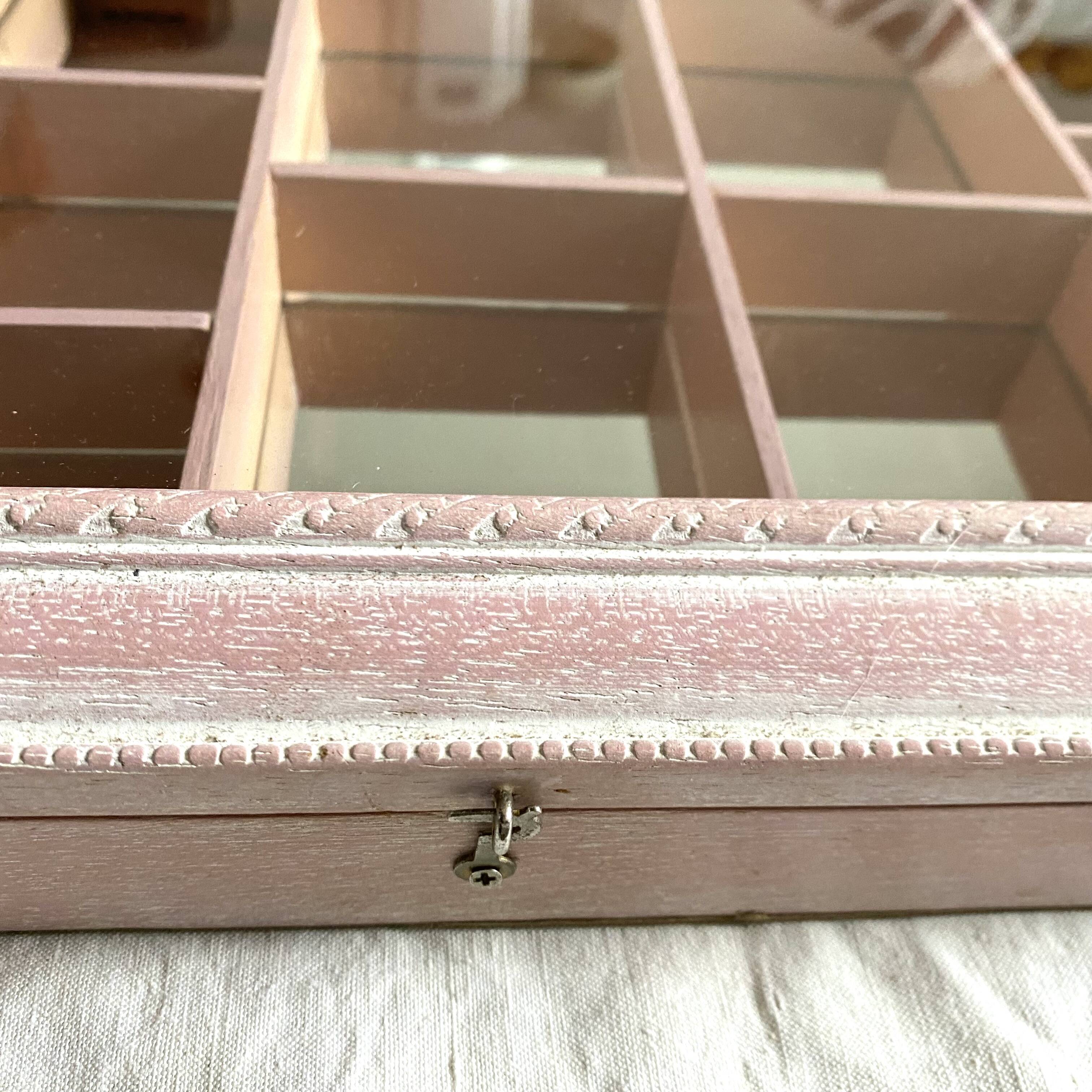 Vintage wall display cases