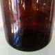 Bouteille vintage XXL (46cm)en verre soufflé  ambré