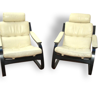 Pair of chairs of Ake Fribyter to Nelo