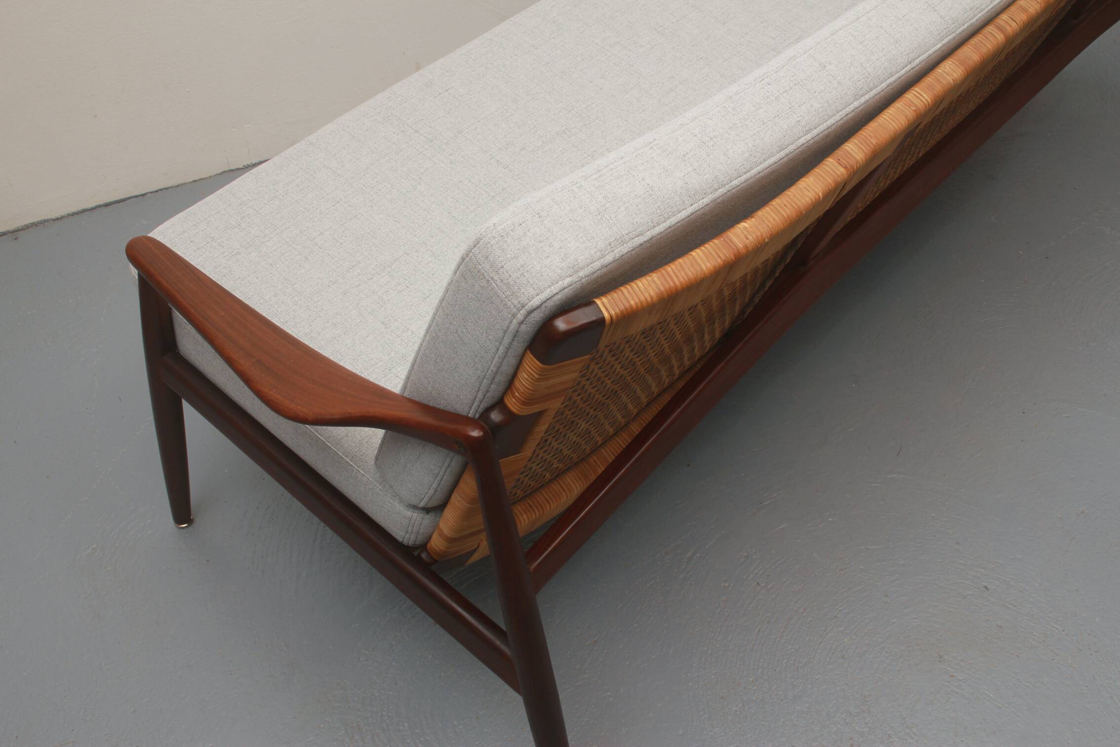 1950s sofa in teak Hartmut Lohmeyer