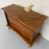 Ancienne commode vintage design français des années 50 pieds compas