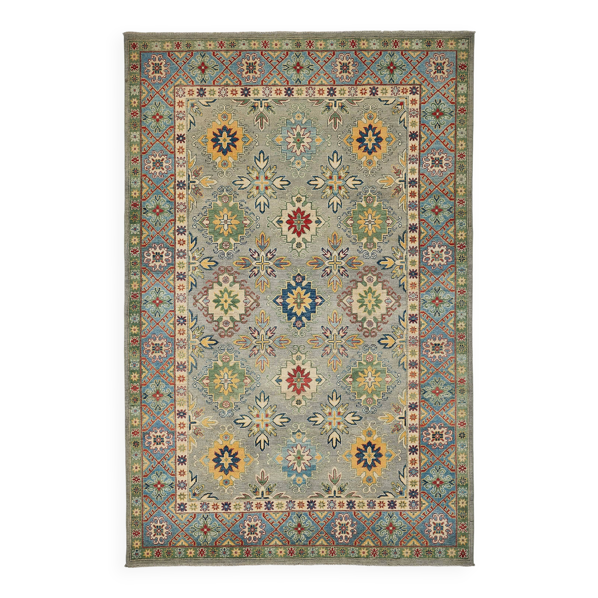Turkish Handknotted Wool Oushak Rug 198 cm x 300 cm