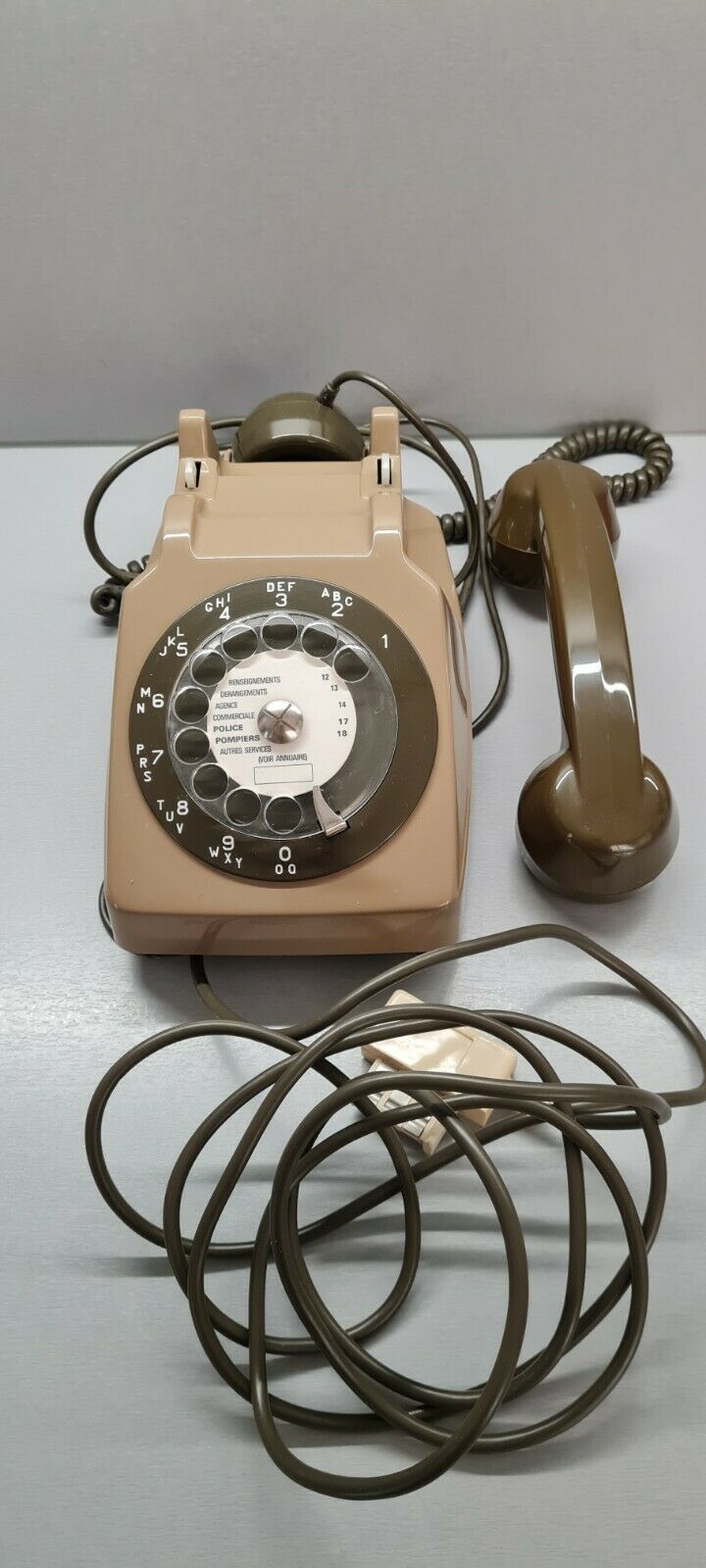 Socotel S63 vintage dial brown phone