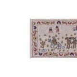 Tapis noué à la main, tapis turc vintage 53x190 cm