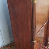Empire walnut burl secretary