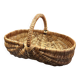 Antique Wicker Basket Picking Basket in good condition 41 x 27 x 26 cm
