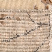 3x7 Cream & Brown Oriental Vintage Rug, 108x207Cm