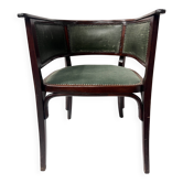 Art deco armchair in courbet wood "maison thonet" 20th century