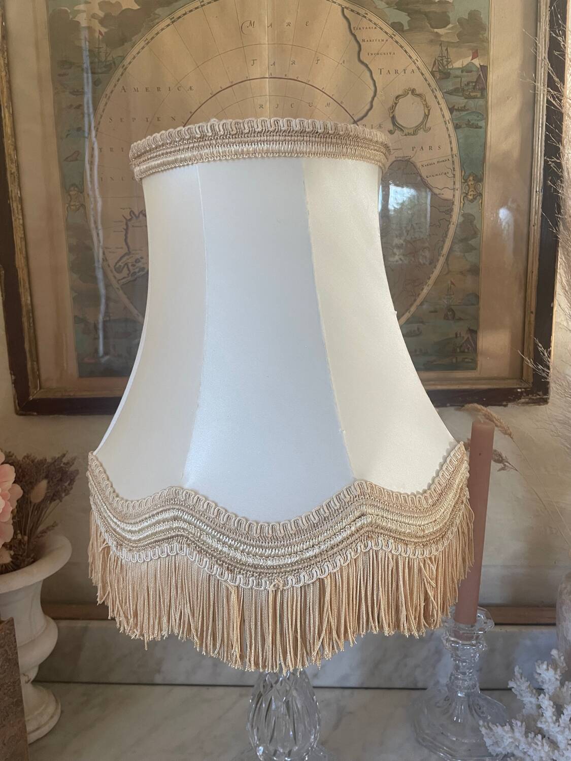 Vintage fringe lampshade