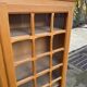 Armoire parisienne vitrée en bois clair 1960