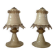 Paire de lampes de chevet en verre de Murano