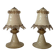 Paire de lampes de chevet en verre de Murano