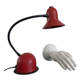 Stilplast red desk lamp made in italy 80's