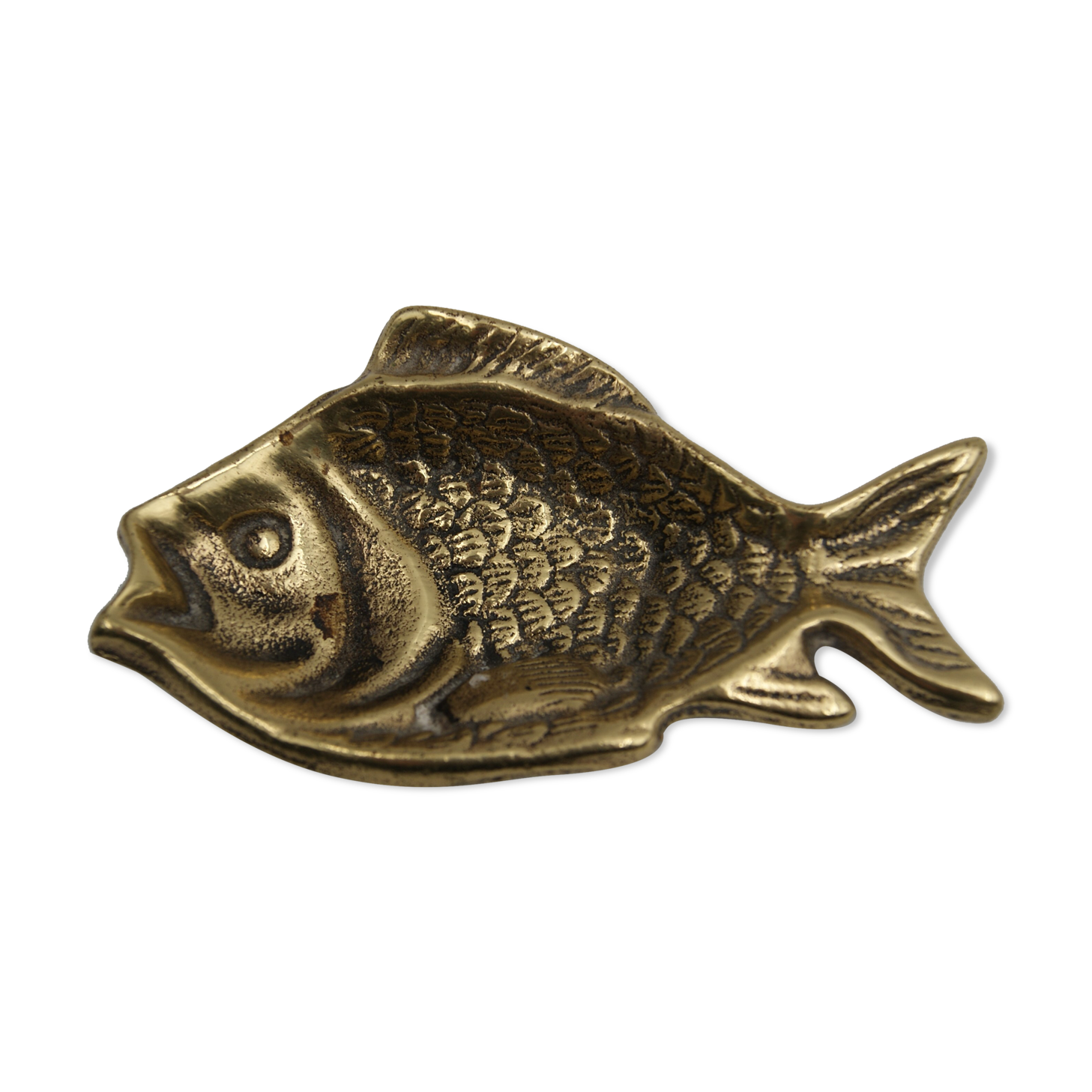 Empty bag brass fish England