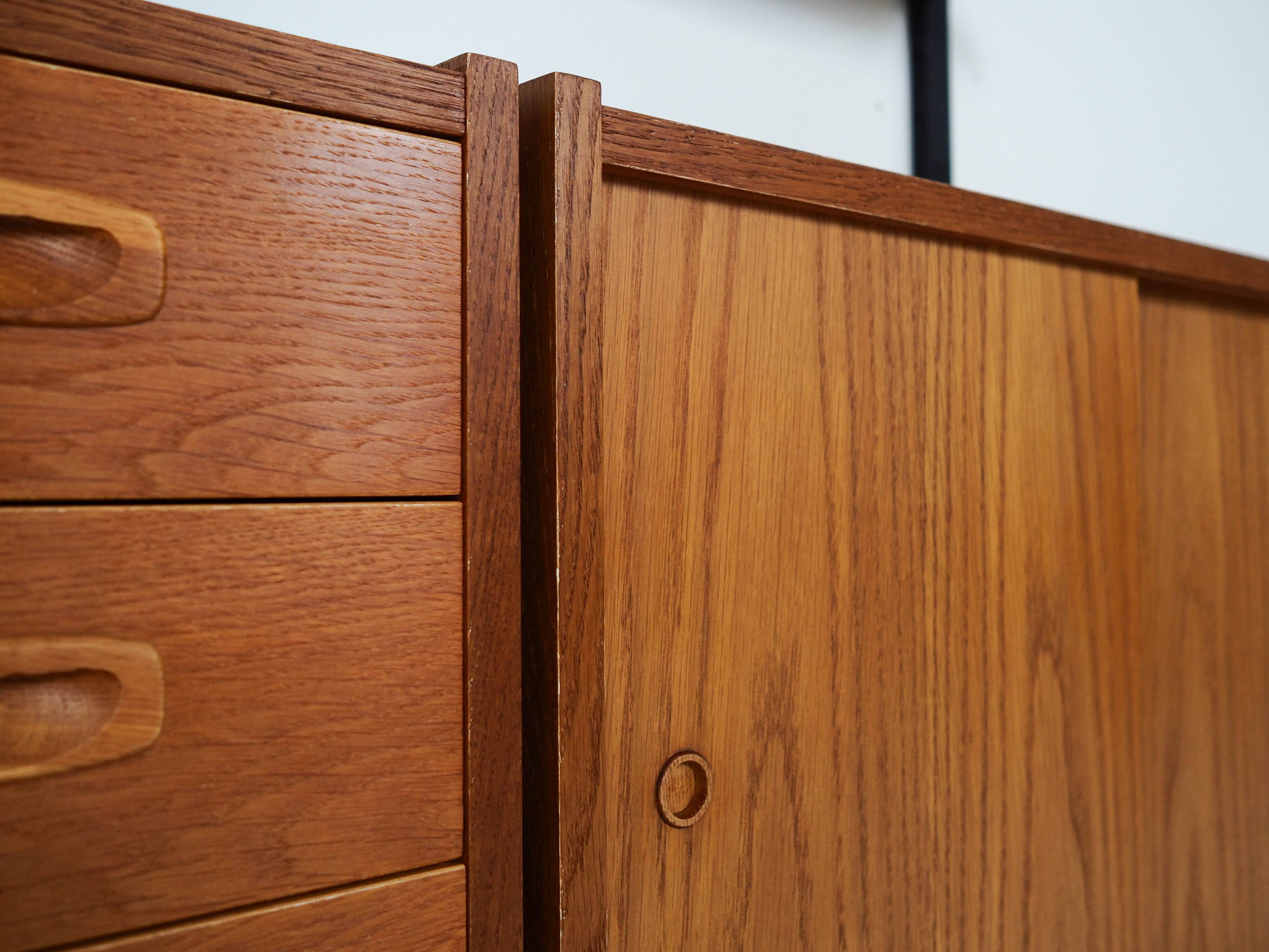 Oak system library, PS system, Danish design, 1960s, production: Rander