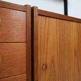 Oak system library, PS system, Danish design, 1960s, production: Rander