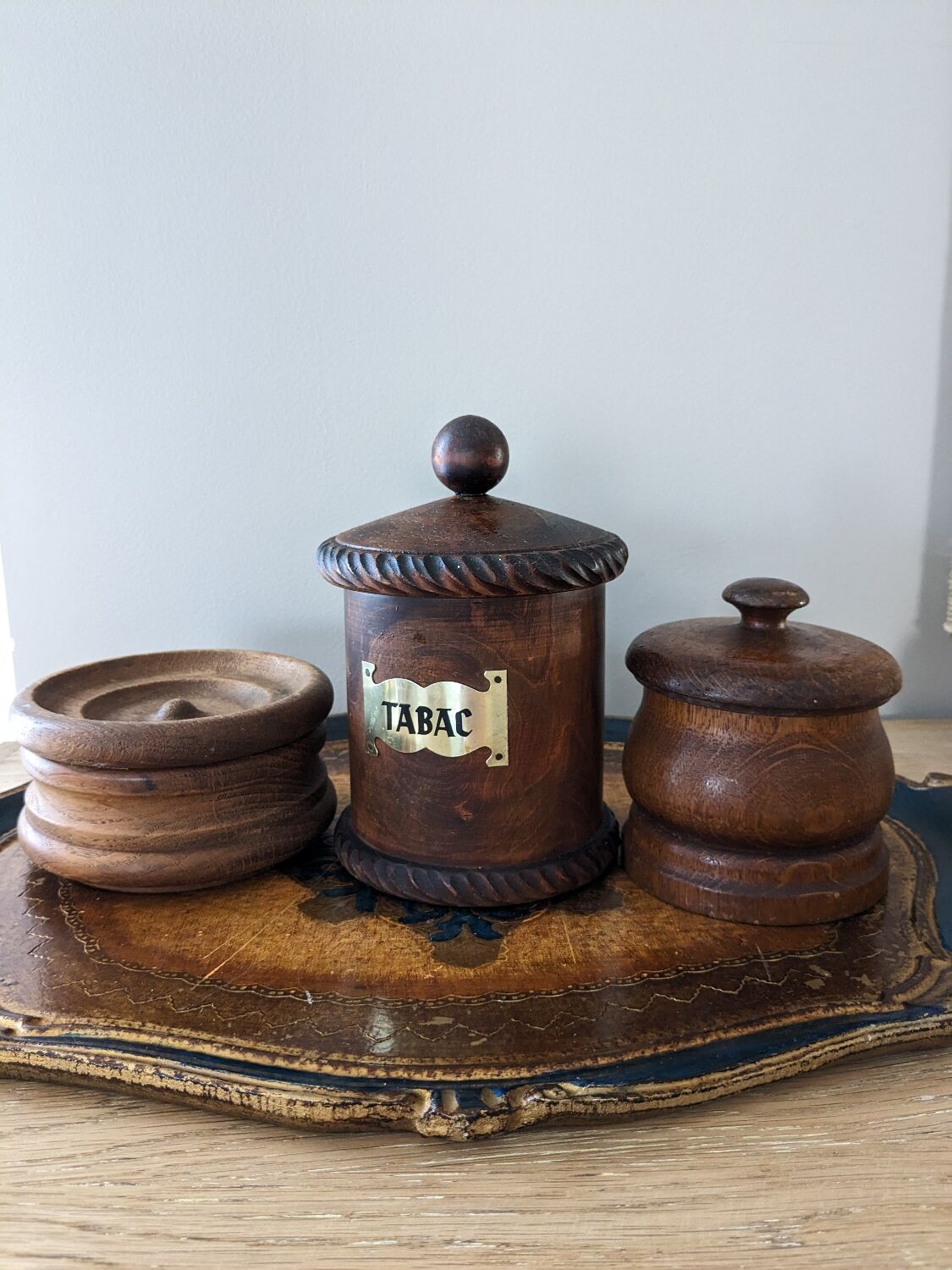 Old box in raw wood