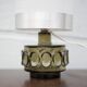 Lampe vintage, lampe en verre signé Robert de Schuytener, lampe de chevet, lampe à poser