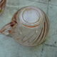 Set of 6 pink tea cups with rosaline sub-cup Arcoroc Luminarc