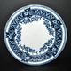 Kuznetsov antique plate made of Russian faience 1890 Imperial Prussia factory