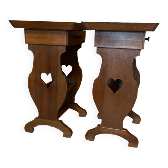 Paire tables de chevet