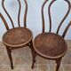 Set of 4 bentwood bistro chairs, stamped "Jacob & Josef Kohn", late 19th century
