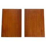 Mid Century Modern Teak side tables, set of two, Italy 1950s