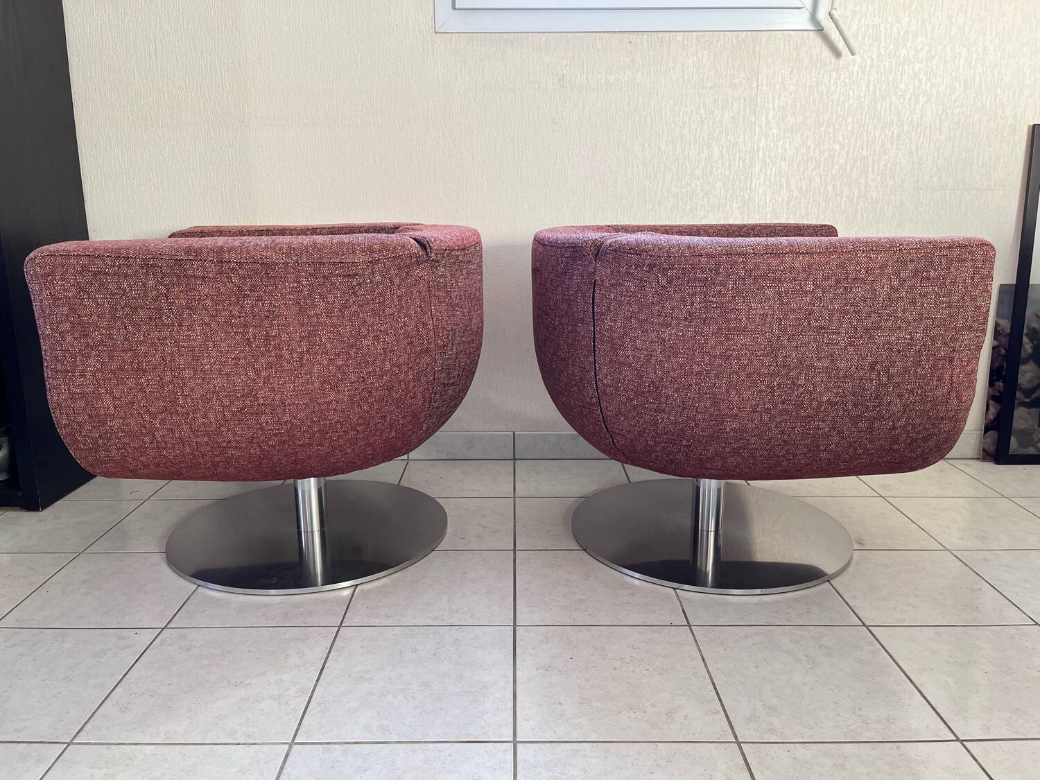 2 “Tulip” armchairs by Jeffrey Bernett for B&B Italia