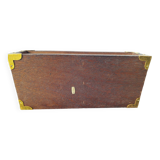 Wooden and cork coasters with brass inlay, decoration