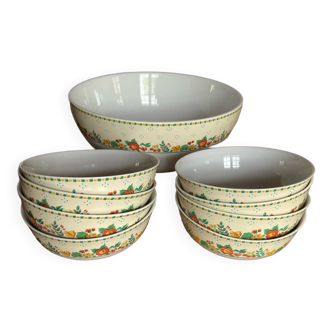 Compotier and 8 bowls Guy Degrenne Decor Mitzy