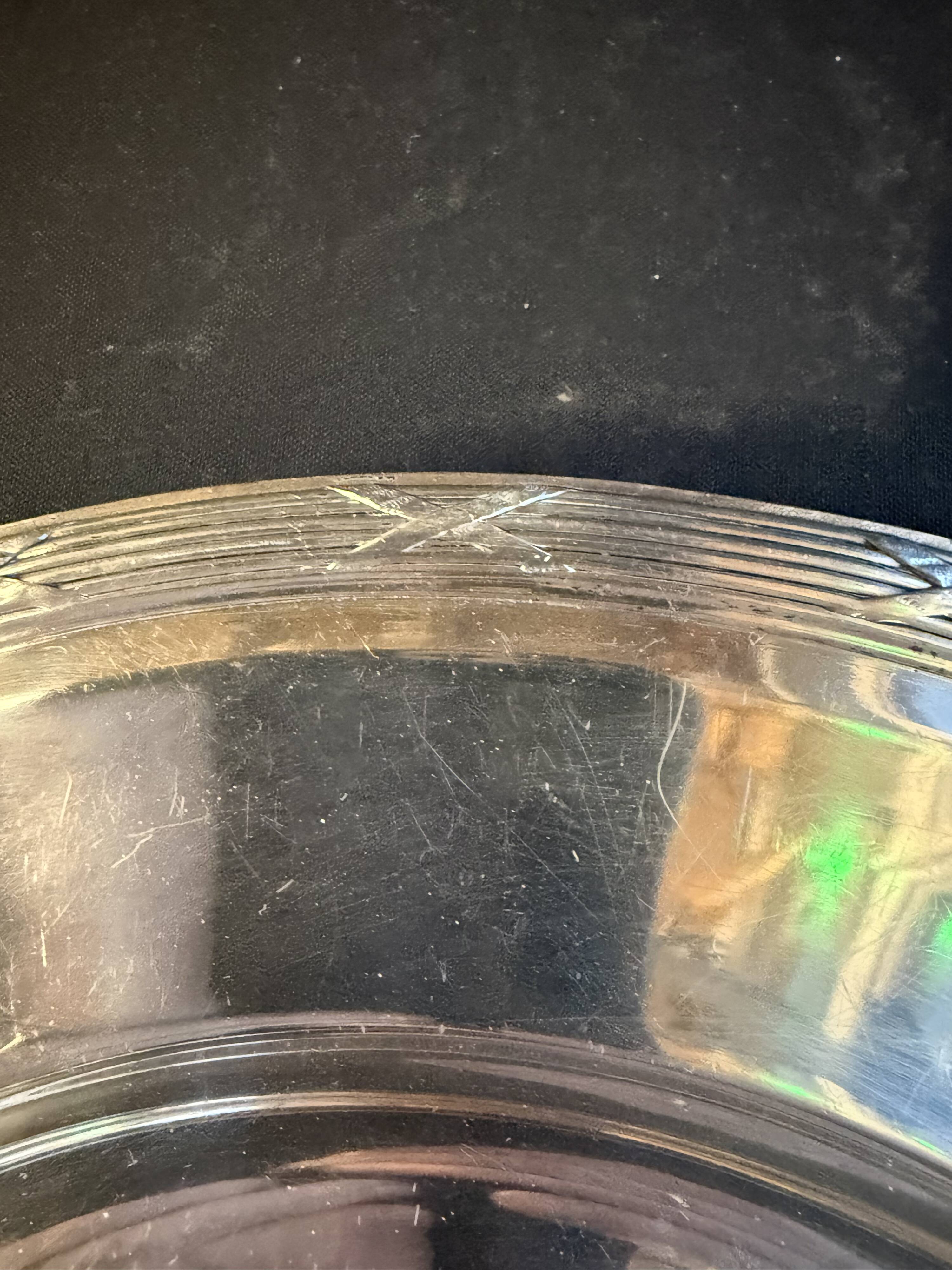 Large round serving dish – Silver-plated metal – Christofle