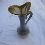 Ceramic pitcher irise art deco signed and numbered