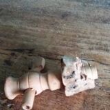 Vinaigrier pot alcohol jar signed Jean-Pierre Prud’homme stoneware from Puisaye